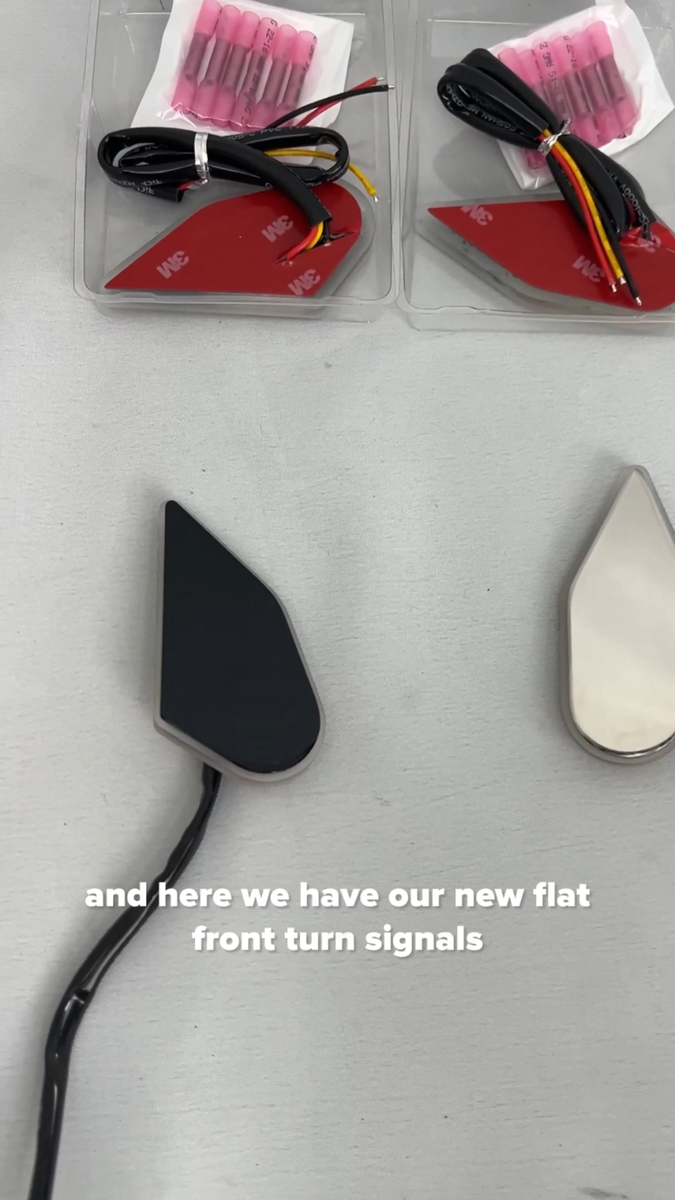 ステンレス製　行燈 Suzuki M109R VZR1800 LED Front Turn Signal Flatz M109R (BLACK