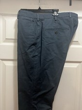 Gap Essential Khaki Slim Men's Vintage Navy Pants Size 36 X 30. Ink Mark Pocket