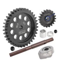 GPM 40Cr Carbon Steel M1.5 Spur Gear 35T + Motor Gear 19T for 1:5 Traxxas X Maxx