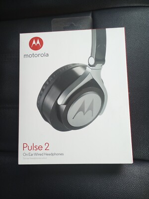 Motorola Pulse 2 On Ear Wired Headphones NEW SEALED In line Microphone 