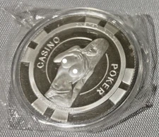 1 Oz .999 Fine Silver Round Coin Sexy "Poker Chip" You Win Poker Chip