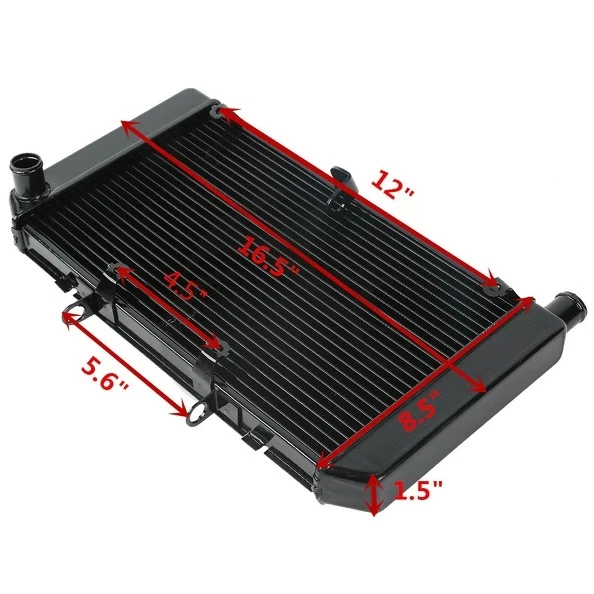 Radiator Cooler Cooling Fit For Honda CB600F HORNET 2007-2013 2012 2011 Aluminum - Изображение 2 из 4