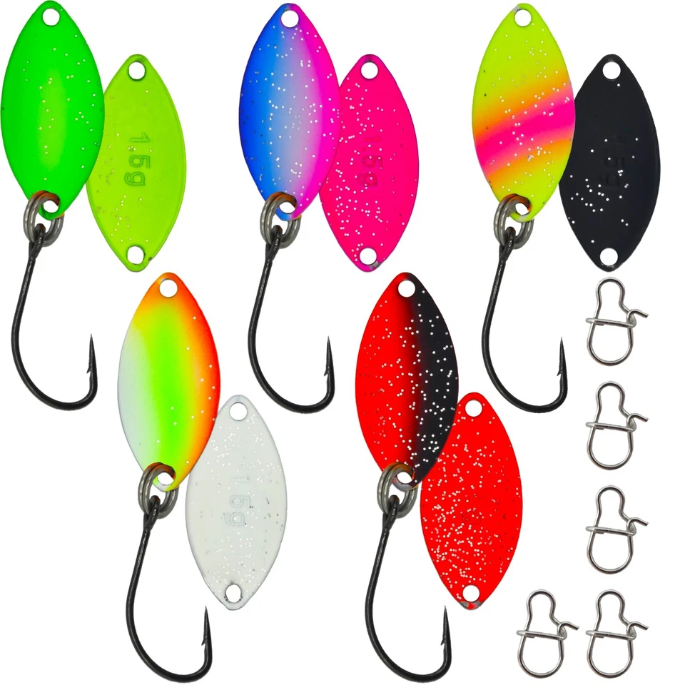 Paradox Fishing Forellen Spoon Set Spoons 1,5g/2,0g/3,5g Forellenköder Spoons