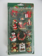 Kurt S Adler Santas World Mini Christmas Ornament Set of 12 Resin Holiday