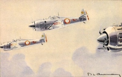 Künstler Ak Französische Militärflugzeuge Bloch 152, Constructeur... - 4283040