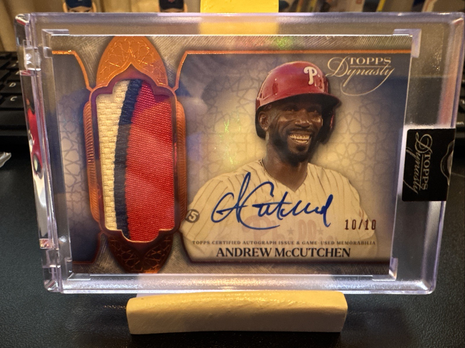 2025 Topps Dynasty Andrew McCutchen Patch/Auto 10/10 #DAP-AM5 Philadelphia