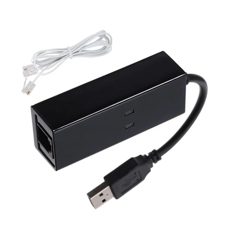 Fax Modem, USB2.0 56K External Modem Driver,Plug and Play USB Modem2760 - Image 2 of 4