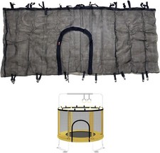 55" 60" Trampoline Replacement Net for Round Frame Trampolines, with Zipper a...