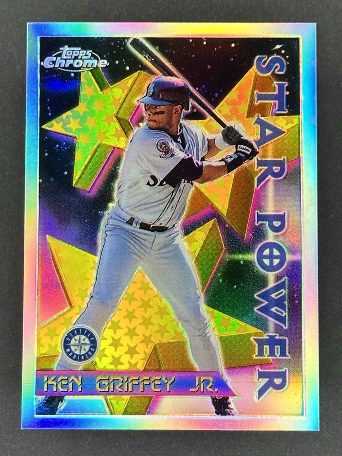 🔥 1996 Topps Chrome Star Power REFRACTOR #90 KEN GRIFFEY JR Rare SP HOF ⭐️