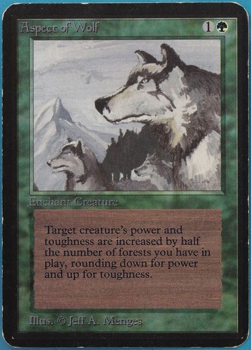 Aspect of Wolf Alpha PLD Green Rare MAGIC MTG CARD (ID# 410890) ABUGames