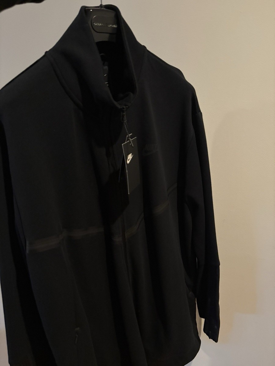 Nike Tech Fleece Sportswear Womens Full Zip Jacket Black Size