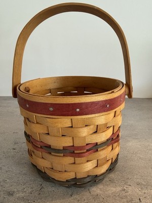 Workshops of GERALD E HENN Handmade Maple Woven Small Handled BASKET Country