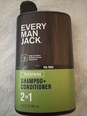 Every Man Jack 2in1 Thickening Shampoo/Conditioner Tea Tree 13.5oz