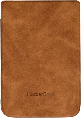Pocketbook Shell Cover Hellbraun Lederoptik 6'' E-Book Hülle für Touch Lux Schutz