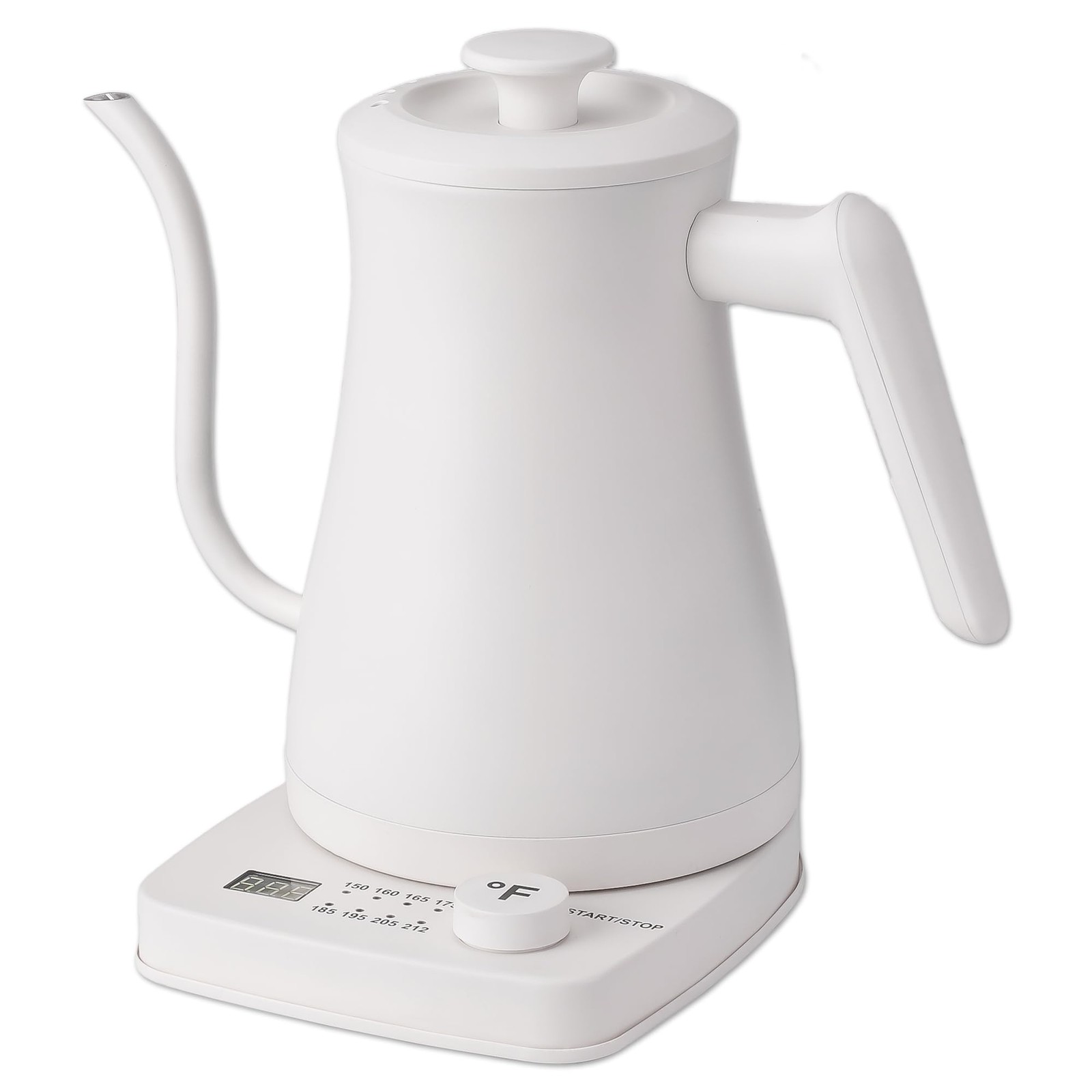 Electric Gooseneck Kettle 1.0L Stainless Steel White