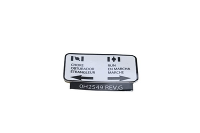 #ad Generac 0H2549 Trilingual Choke Decal NOS $12.99
