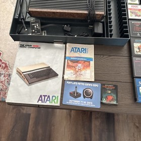 Vintage Atari 2600 Console With 83 Games and (8 Intellivision Games) Not Tested