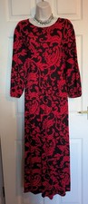 BNWT Roman red/black paisley tiered  maxi/dress sz UK 18 