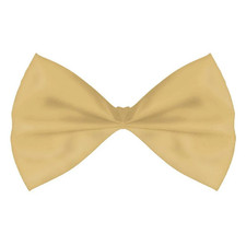 Amscan Gold Bow Tie - Adult - Fancy Dress Up Halloween Costume Accessory - New