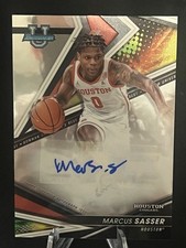 2022-23 Bowman Best U of Autographs Marcus Sasser #BOA-MS Houston Cougars Piston