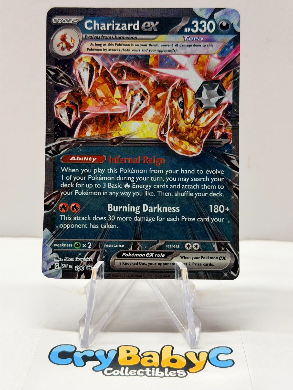 Pokemon Charizard ex SVP196 Scarlet & Violet Black Star Promo