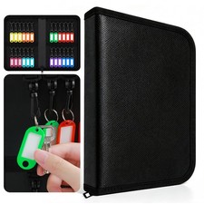 24Key Organizer Case Portable Waterproof Zippered Real Estate Car Dealer Offices