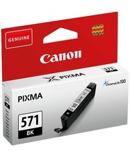 Canon 571 Black Ink Cartridge Genuine Original CLI-571BK .