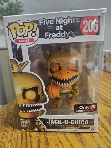 Funko Pop FNAF Jack-O-Chica #206 GameStop Exclusive Five Nights At Freddy's