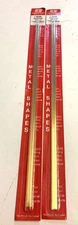 K&S Solid Brass Strips Sheet .016" x 1/4" x 12" Made in USA 2 packs #8230