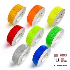 8 Rolls of 8 Colors High-Visibility Reflective Tape - Waterproof Self-Adhesive