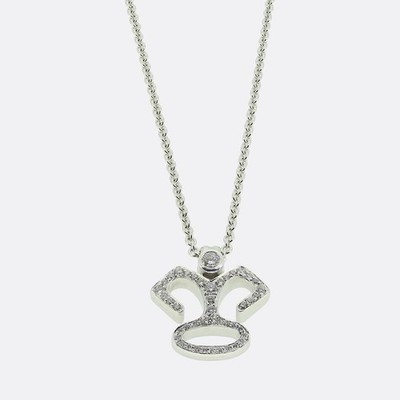 Garrard Diamant Cluster Halskette