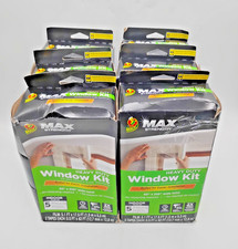 Duck MAX Strength Window Insulation Kit 62” x 210” Heavy Duty Clear 6 Kits