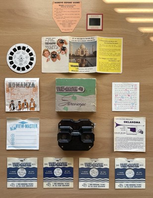 VIEW MASTER Image SAWYER Camera OVP Stereoskopie 50 60 + Box 3D Film STEREOSCOPE