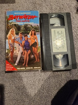 Baywatch Movie - Forbidden Paradise (VHS, 1995) Pamela Anderson Yasmine Bleeth