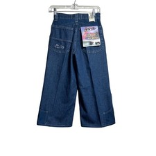 Vintage Lee Pipes Wide Leg Jeans 90s Skater Deadstock Blue Denim Girls 12