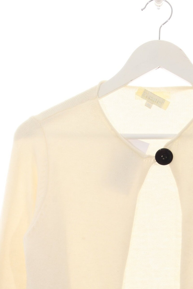 BLUOLTRE Cardigan Donna Giacca Taglia IT 42 nero-bianco sporco