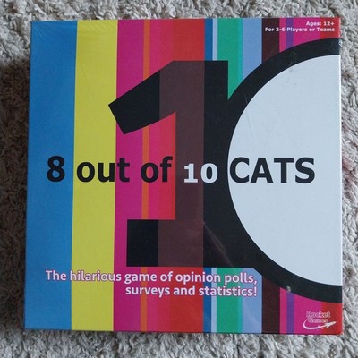 8 von 10 Katzen TV Comedy Show Brettspiel selten nicht mehr produziert brandneu versiegelt