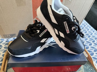 Size 8 - Reebok Classic Nylon Black White