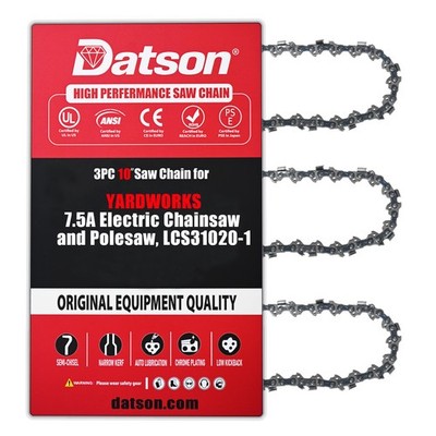 3PCS,10' Chainsaw Chain FOR YARDWORKS 7.5A Electric Chainsaw Polesaw, LCS31020-1
