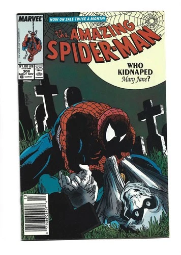 Amazing Spider-man #308, FN/VF 7.0; Newsstand: McFarlane Art; Taskmaster