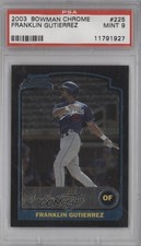 2003 Bowman Chrome Franklin Gutierrez #225 PSA 9 MINT 06wx
