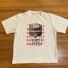 Andy Warhol Uniqlo UT Shirt Mens Large White Campbell's Soup Quote Graphic