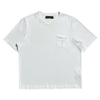 louis vuitton white damier pocket tee size 4L