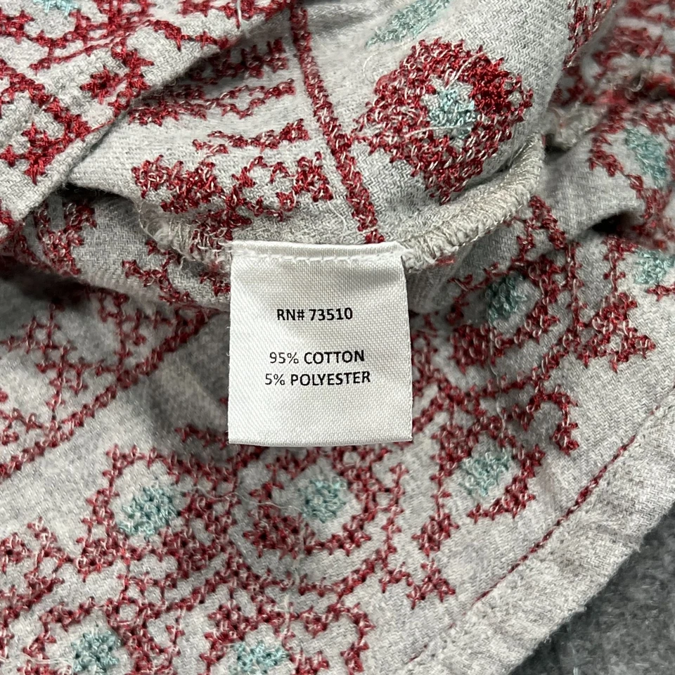 Top túnica para mujer Ivy Jane beige rojo bordado manga kimono 3/4 talla grande Foto 3 de 4