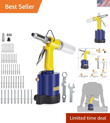 #ad Compact Air Riveter Tool High Pulling Pressure of 2423lbs with Rivets Included $100.97
