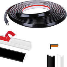 Peel and Stick Tile Edge Trim 10Ft Black L-Shape Tile Outside Corner Molding