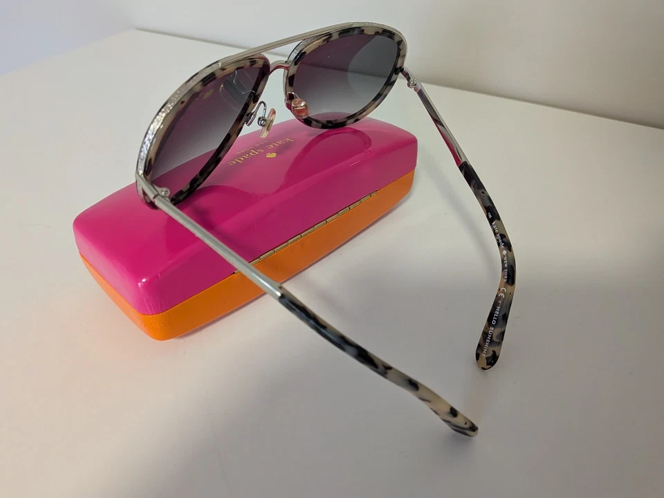 Gafas de sol Kate Spade Makenzie/S W22 - 58/16 - marco plateado/manchado - con estuche Foto 2 de 4