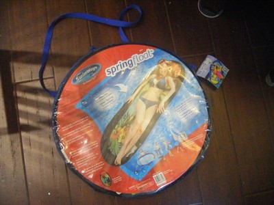 Swimways SpringFloat Sun Catcher - Pool Float With Mesh Bed Pillow