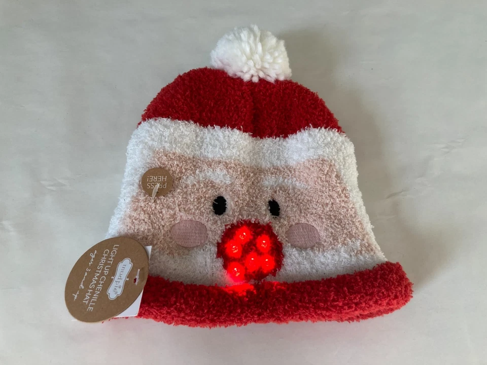 Sombrero de bebé Papá Noel iluminado de Navidad Foto 4 de 4