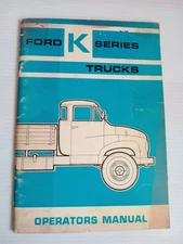 1965 Ford K Series Truck - Operators Instruction Manual Handbook
